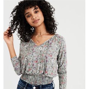 AE Smocked Bottom Tee